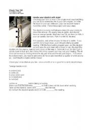 English Worksheet: Dipstick Instructions