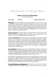 English worksheet: business research in management