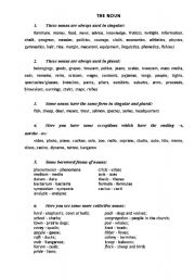 English worksheet: Noun