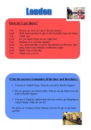 English Worksheet: London - The Tube