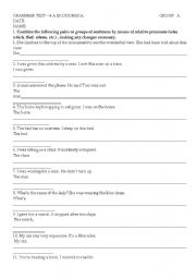 English Worksheet: Relative clauses