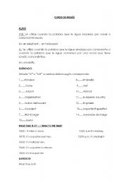 English worksheet: articles a/an  and plurals