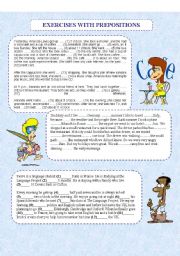 English Worksheet: Prepositions