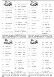 English Worksheet: Idioms with ANIMALS. proverbs sayings . Comparisone. comparative AS ...AS... 