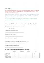 English Worksheet: test about
