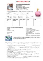 English Worksheet: Money Money Money