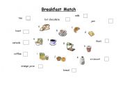 English worksheet: BREAKFAST MATCH