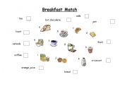 English Worksheet: BREAKFAST MATCH