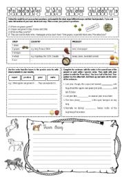 English Worksheet: Present and past passive (pair work activity)