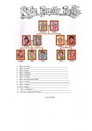 English Worksheet: Family tree