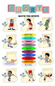 English Worksheet: sports