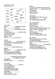 English Worksheet: 