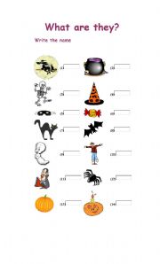 English worksheet: halloween