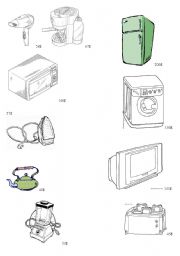 English worksheet: Buying household appliances for a new flat