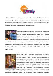 English Worksheet: I CARLY - 4 pages