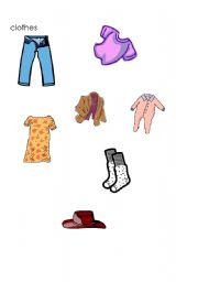 English worksheet: clothes