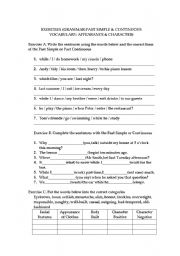 English worksheet: review