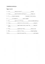 English Worksheet: Conditional sentences