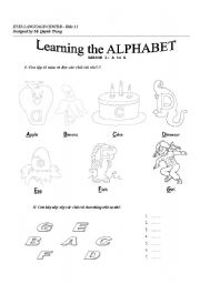 English worksheet: Alphabet 