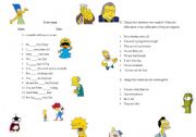 English Worksheet: to be exam or worksheet