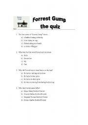 English Worksheet: Forrest Gump  