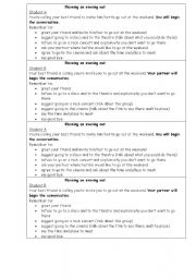 English Worksheet: PLANNING A PARTY - ROLE PLAY