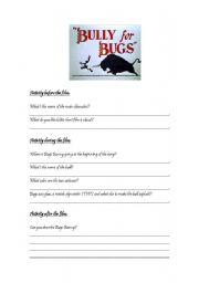 English worksheet: Bully for Bugs (film activity)