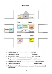 English Worksheet: Giving Directions