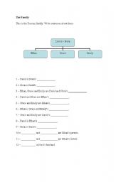 English worksheet: The Family