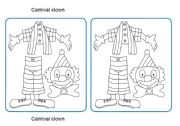 English Worksheet: Carnival clown