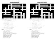 English Worksheet: where in the world