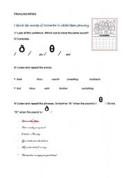 English worksheet: pronunciation 