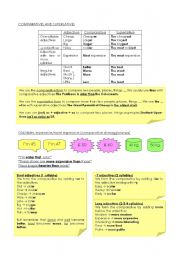 English worksheet: Comparatives (1)