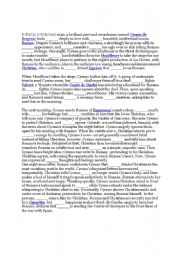 English worksheet: Cloze word exercise Cyrano