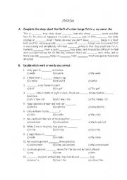English worksheet: definite/indefinite articles