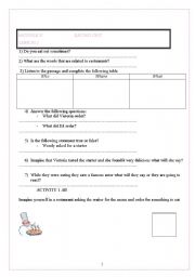 English worksheet: worksheet( listening)