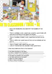 English Worksheet: there is/ there are