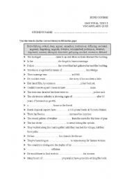 English Worksheet: PROFICIENCY-LEVEL VOCABULARY QUIZ