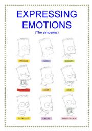 English Worksheet: Expressing Emotions - The Simpsons - (4/5)