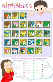 English Worksheet: Alphabets