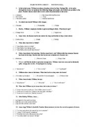 English Worksheet: FILM VIEWING SHEET -    NOTTING HILL