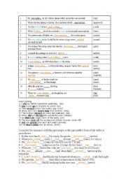 English Worksheet: answered exercises with past