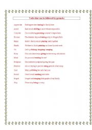 English worksheet: Gerunds and Infinitives