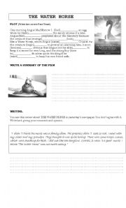 English Worksheet: THE WATER HORSE