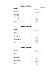 English worksheet: Match (shapes)