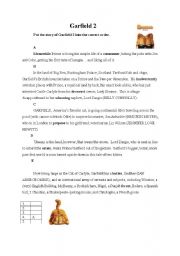 English Worksheet: Garfield2