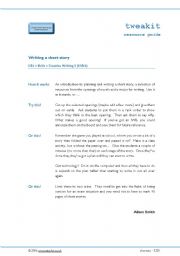 English worksheet: Short story writing