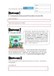 English Worksheet: Travel Agents - Travel Planners