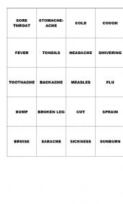 English worksheet: Memory game