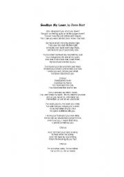 English Worksheet: Goodbye My Lover, by James Blunt